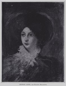 George Sand alkotó: Ferdinand Victor Eugene Delacroix