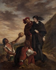 Hamlet és Horatio a temetőben alkotó: Ferdinand Victor Eugene Delacroix
