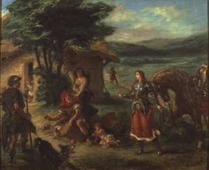 Herminie et les bergers - Erminia és a pásztorok, Delacroix, Eugene alkotó: Ferdinand Victor Eugene Delacroix