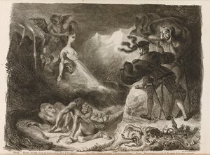 Illusztráció Goethes Fausthoz, 1828 alkotó: Ferdinand Victor Eugene Delacroix