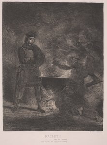 Macbeth (rézkarc) alkotó: Ferdinand Victor Eugene Delacroix