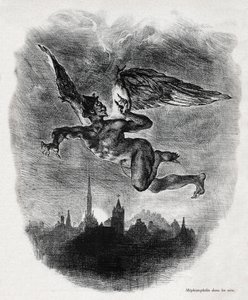 Mefisztó alkotó: Ferdinand Victor Eugene Delacroix