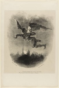 Mefisztó a levegőben (Faust homlokzata) alkotó: Ferdinand Victor Eugene Delacroix