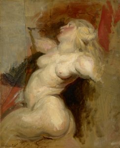 Nereid (Rubens utáni másolat), 1822 körül alkotó: Ferdinand Victor Eugene Delacroix