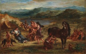 Ovidius a szkíták között alkotó: Ferdinand Victor Eugene Delacroix