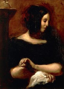 George Sand portréja alkotó: Ferdinand Victor Eugene Delacroix