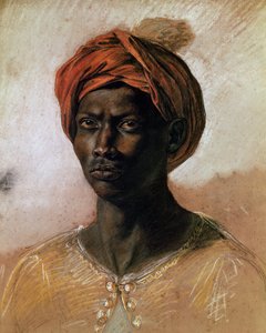 Turbános török portréja, 1826 körül (pasztell, papíron)
