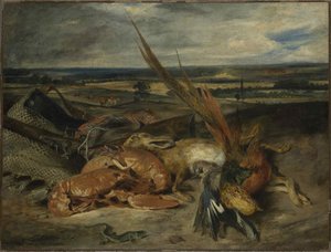 Csendélet homárral, 1827. alkotó: Ferdinand Victor Eugene Delacroix