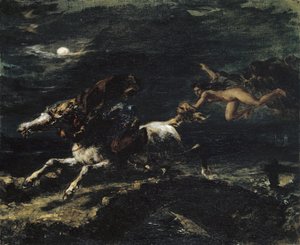 Tam O’Shanter, a boszorkányok üldözve, 1849 alkotó: Ferdinand Victor Eugene Delacroix