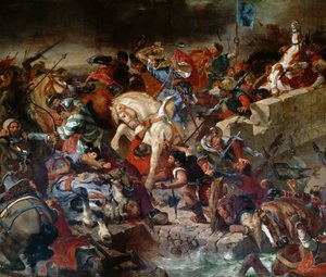 A taillebourgi csata, 1242. július 21 alkotó: Ferdinand Victor Eugene Delacroix