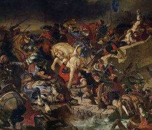 A taillebourgi csata, 1242. július 21 alkotó: Ferdinand Victor Eugene Delacroix