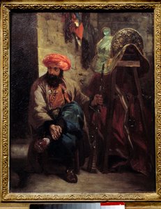 A török nyereg Eugene Delacroix festménye (1798-1863) 1825 V. 0,41x0,33 m . alkotó: Ferdinand Victor Eugene Delacroix