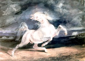 Fehér Ló, 19. század alkotó: Ferdinand Victor Eugene Delacroix