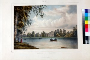 A Yelagin-palota (palais Elaguine) Szentpéterváron par Perrot, Ferdinand Victor (1808-1841) alkotó: Ferdinand Victor Perrot