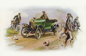 Morris Oxford 10hp (színes litográfia)