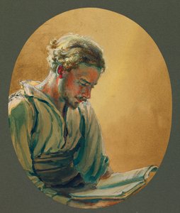 Egy fiatalember Gustrowban olvas alkotó: Fernand Barbier