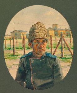 Egy orosz tüzér portréja a kórházból, Gustrow alkotó: Fernand Barbier