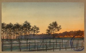 Kilátás a Bois des Sapins-ra alkotó: Fernand Barbier