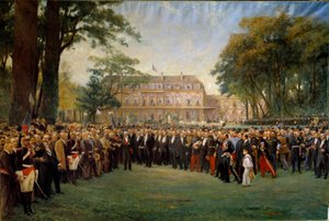 Franciaország polgármestereinek fogadása az Elysee-ben szeptember 22-én alkotó: Fernand Cormon