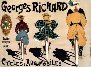 Kerékpárok és autók Georges Richard, 1896 alkotó: Fernand Fernel