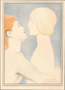 Korokon át, 1895 alkotó: Fernand Khnopff
