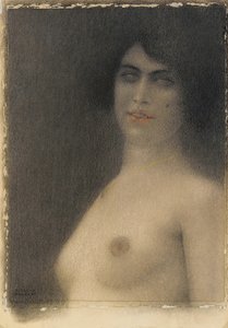 Fekete haj, 1914 alkotó: Fernand Khnopff