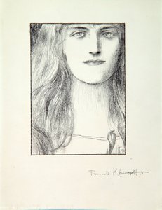 Női fej, 1897 alkotó: Fernand Khnopff