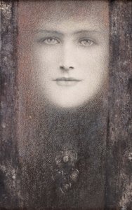 A maszk fekete függönnyel, 1892.