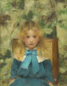 Mademoiselle Van der Hecht portréja, 1883. alkotó: Fernand Khnopff