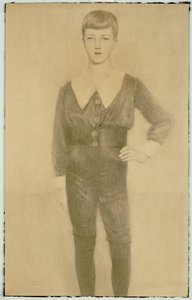 Lipót belga herceg, Brabant hercege, 1913 alkotó: Fernand Khnopff