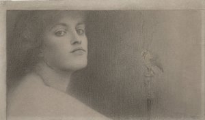 Tanulmány lOffrande számára, a felajánlás, 1891 alkotó: Fernand Khnopff