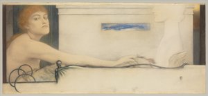 A felajánlás, 1891 alkotó: Fernand Khnopff