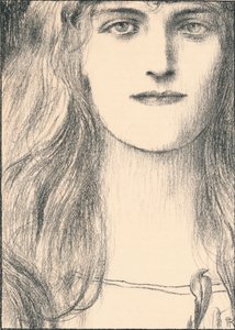 Egy arcfej, 1898 alkotó: Fernand Khnopff