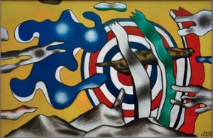 A repülőgép az égen alkotó: Fernand Leger