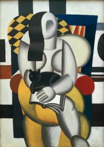 Nő macskával alkotó: Fernand Leger