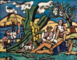 vidéki kirándulás alkotó: Fernand Leger