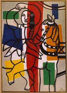 Táncosnő lóval alkotó: Fernand Leger