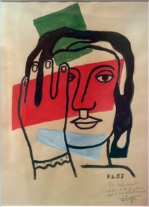 „Nőfej (Frauenkopf)” alkotó: Fernand Leger