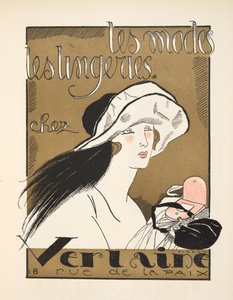 Verlaine hirdetése, a Gazette de Bon Ton pub. 1920 (sablonnyomat) alkotó: Fernand Siméon