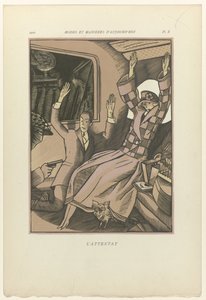 A mai divat és modor, 1922, Pl. 10: A támadás alkotó: Fernand Siméon