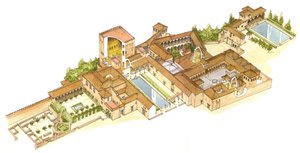 Alhambra, Granada, Spanyolország. Királyi paloták