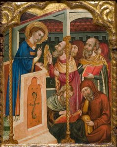 Szent István vitája a zsidókkal, 1350 körül alkotó: Ferrer and Arnau Bassa,