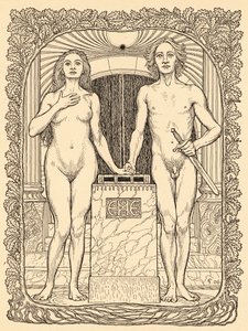Az esküvői oltárnál, 6. tábla, a „Lebenszeichen” tárcából, kocsma. Fritz Heyder Verlag 1908-ban Berlinben