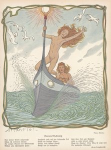 Atlantisz! 1907, megjelent a „Jugend”-ben (litho)
