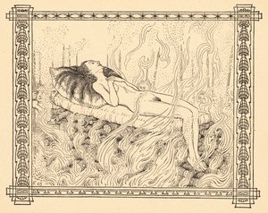 Égetett felajánlás, 4. tábla, az „Életjelek” portfólióból, pub. Fritz Heyder Verlag 1908-ban Berlinben
