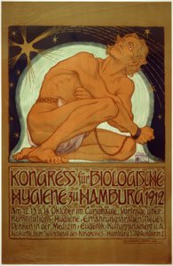 "Biológiai higiéniai kongresszus Hamburgban, 1912" / Fidus / Plakát, 1912