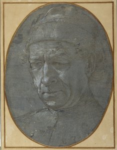 Egy idős, sapkát viselő férfi feje (fémhegy kékesszürke előkészített papíron) alkotó: Filippino Lippi