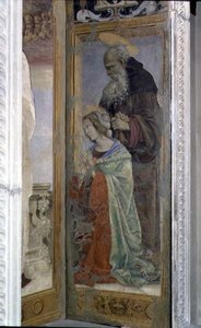 SS. Anthony és Lucy, részlet a Canto al Mercatale tabernákulumából, 1498 alkotó: Filippino Lippi