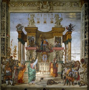 Szent Fülöp kiűzi a sárkányt a hierapoliszi templomból Fülöp-szigeteki Lippi (1457-1504) freskója 1487-1502 Strozzi-kápolna, Santa Maria Novella, Firenze - Szent Fülöp kiűzi a sárkányt a hierapoliszi templomból, filippínó Lippi (1457-1504) ) ..... Friss