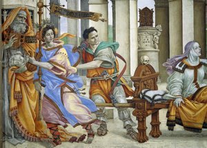 Szent János evangélista Drusiana újraélesztése alkotó: Filippino Lippi